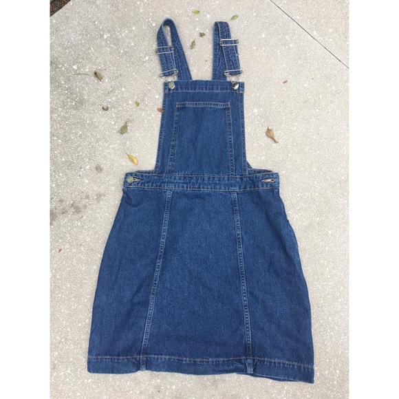 h&m denim jumper dress